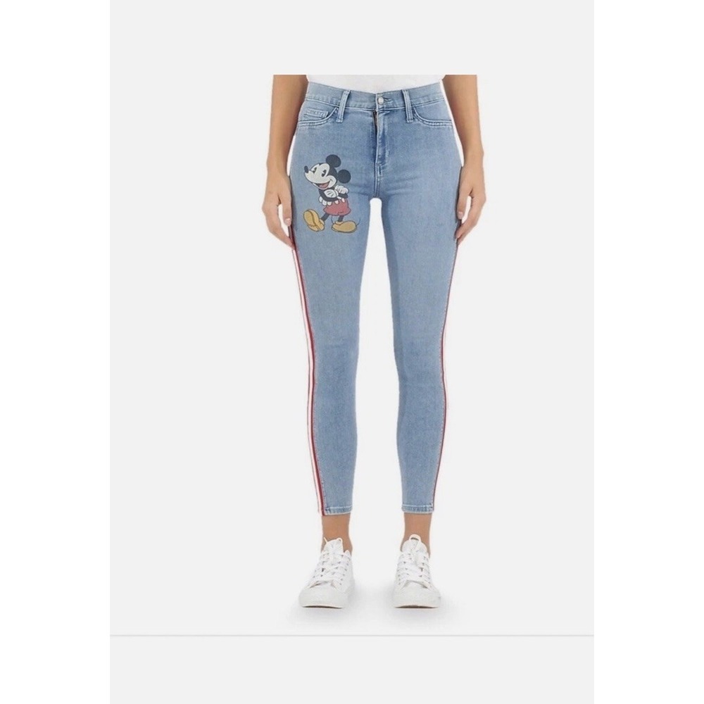 SIWY Disney MICKEY MOUSE Womens‎ 27 Tuxedo Stripe Denim Skinny Stretch Jeans